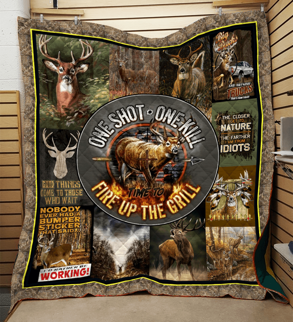 Deer Hunting Quilt Cuaqt