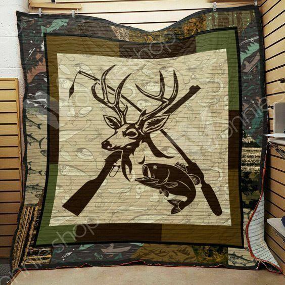 Hunting Fishing Lover Hur Quilt Camliuq