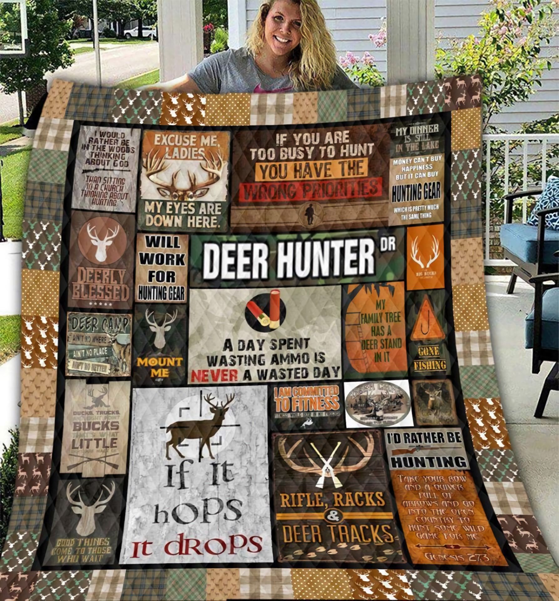 Deer Hunting Jfj Quilt Uid