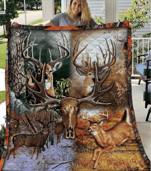 Deer Hunting Jfj Quilt Ugf