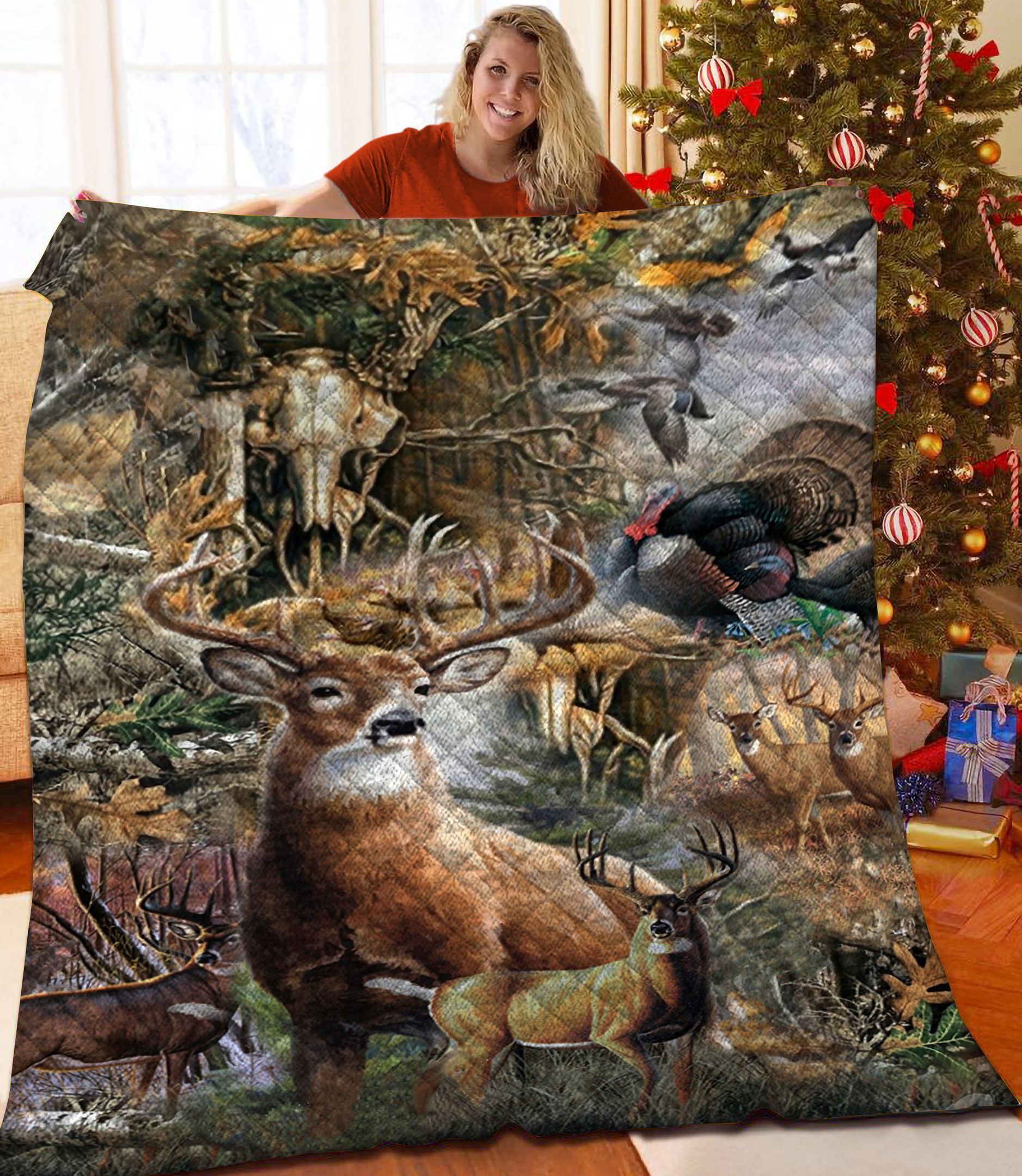 Deer Hunting Jfj Quilt Uin