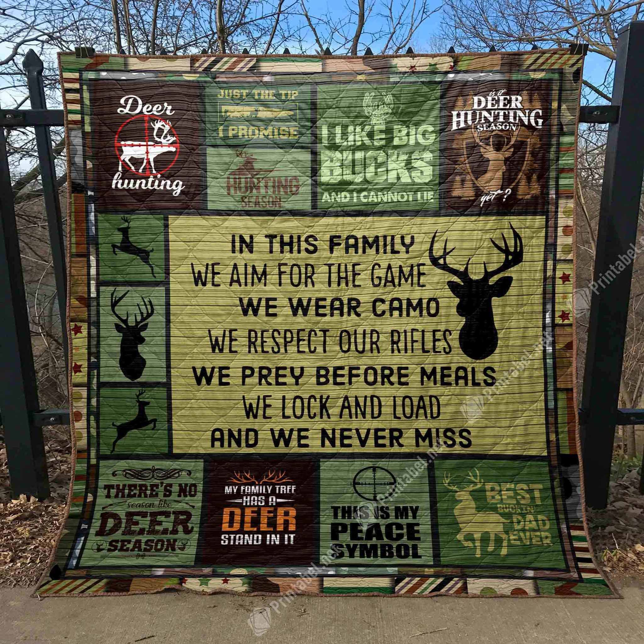 Deer Hunting Jfj Quilt Ugz