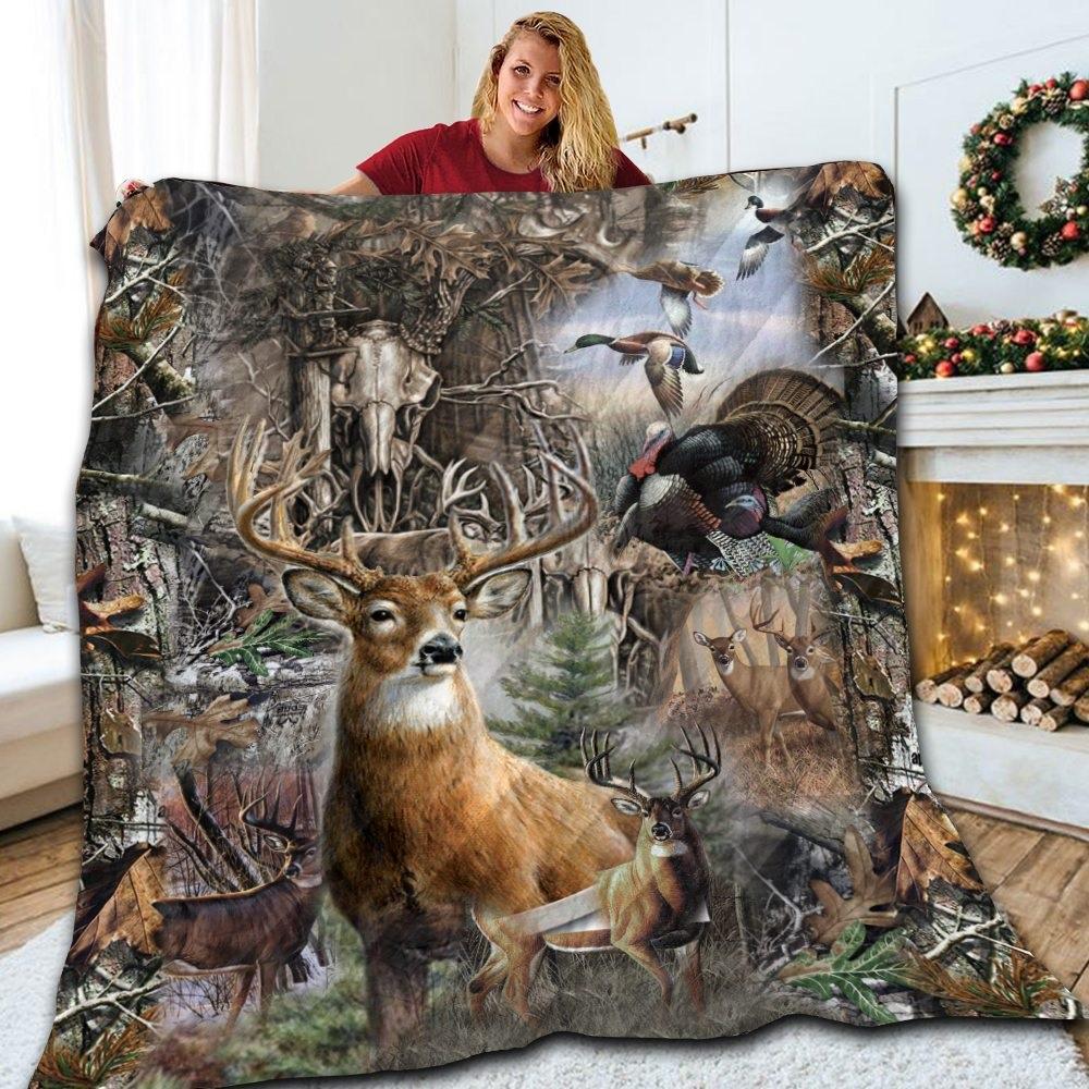 Deer Hunting Quilt ?C Saleoff 0401204