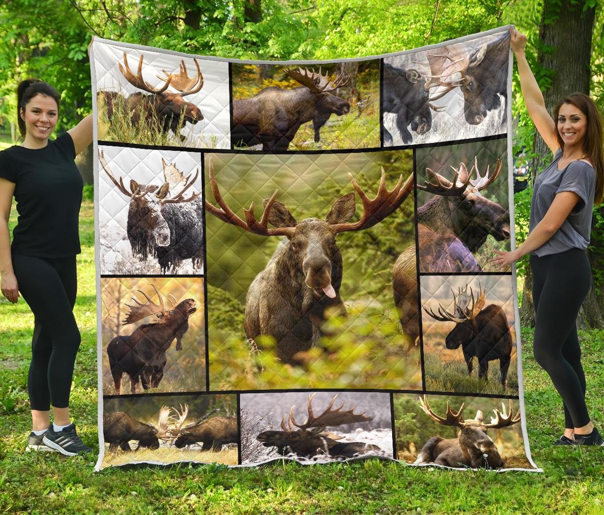 Hunting Moose Hunt 3D Quilt Home Decor ?C Quilt