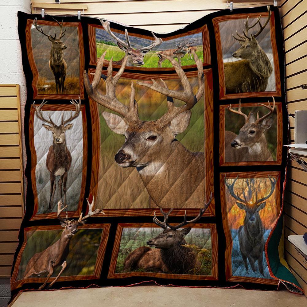 Hunting Deer In The Forest Quilt ?C Quilt