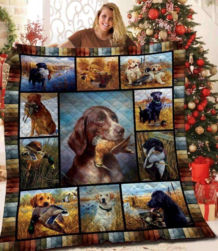 Labrador Retriever The Hunting Boy Quilt Mfh