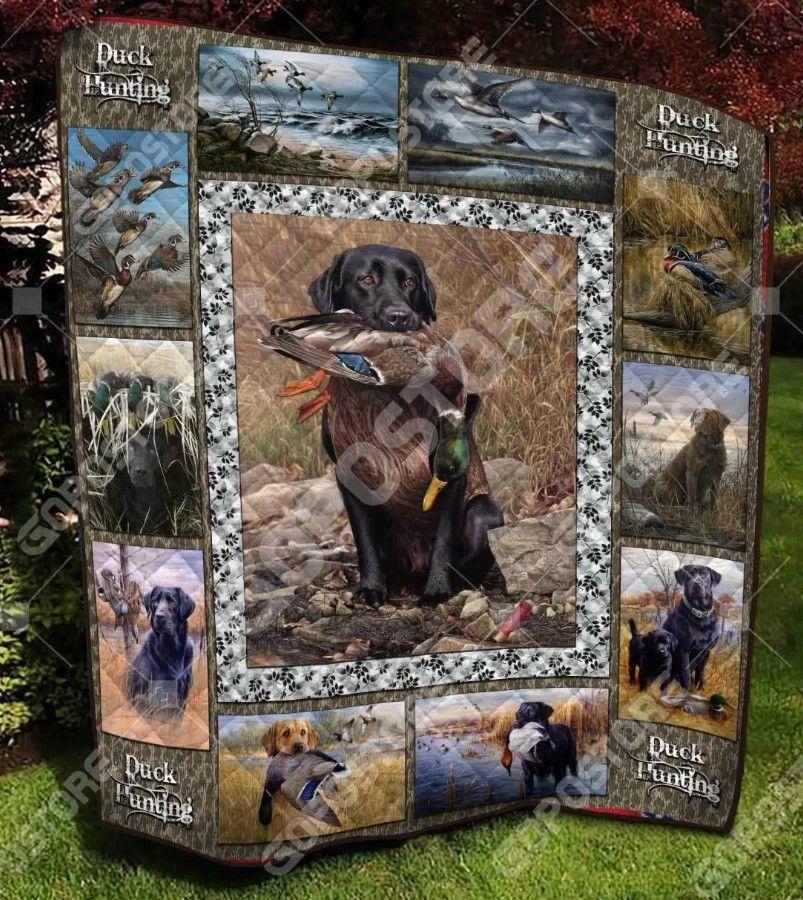 Hunting Duck Dog Quilt Cuowg