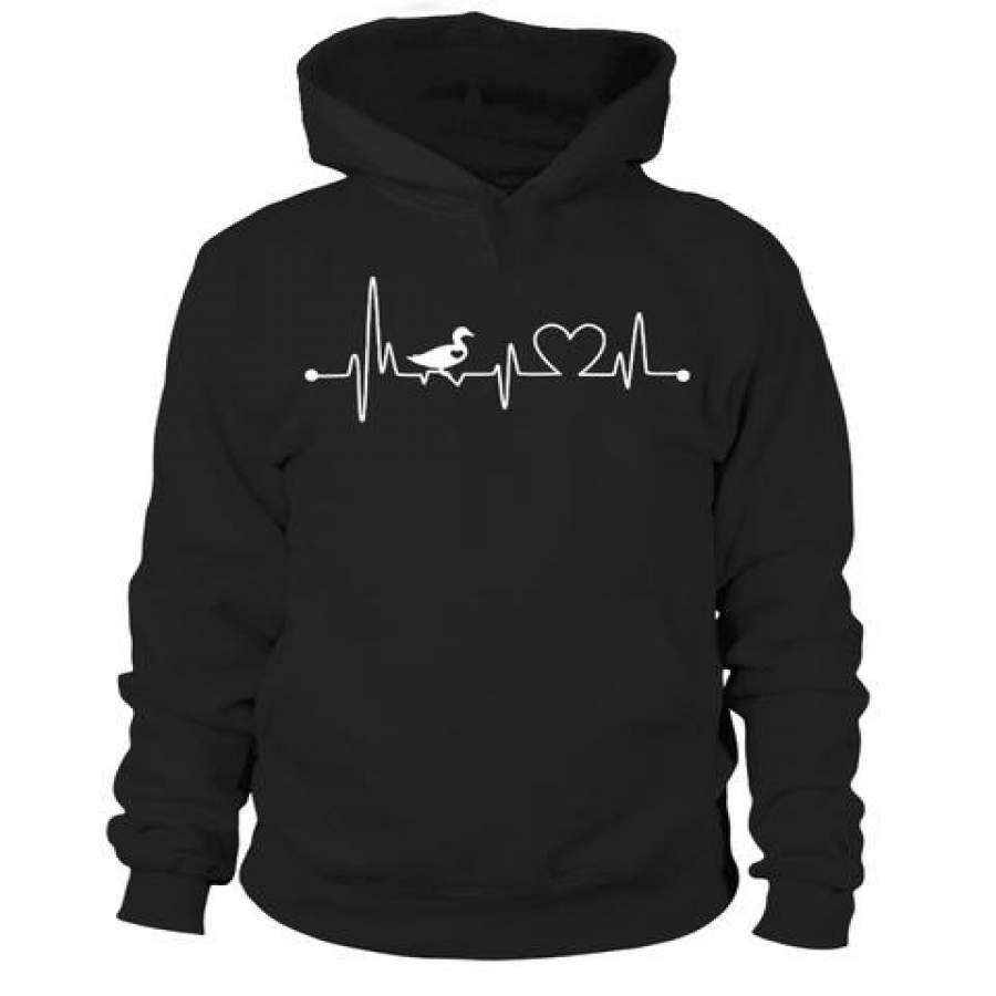 Duck Hunting Heartbeat Hoodie Unique Design