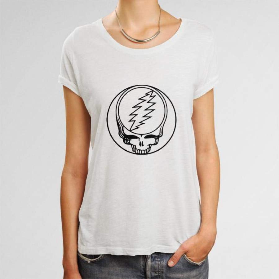 Black White Grateful Dead Women T-Shirt | Teesmarvel