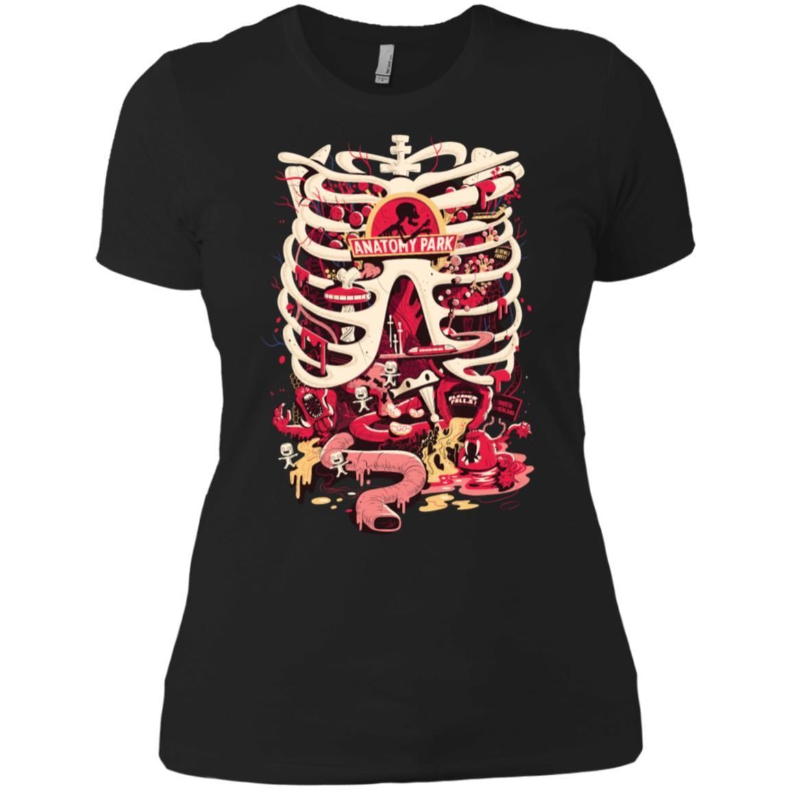 Rick And Morty Anatomy Park Skeleton Women T-Shirt