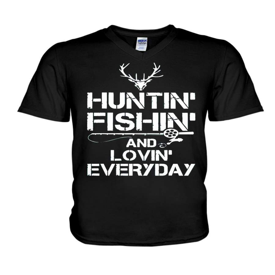 Hunting Fishing And Loving Everyday Guys V-Neck