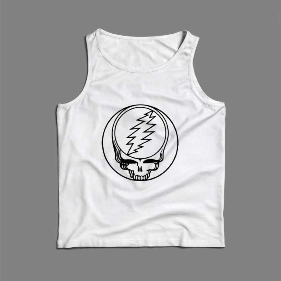 Black White Grateful Dead Men Tank Top | Teesmarvel