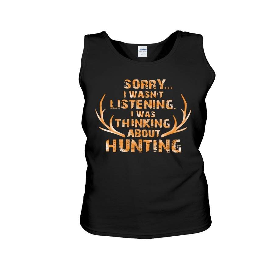 I Was Thinking About Hunting T-Shirt Unisex Tank Top