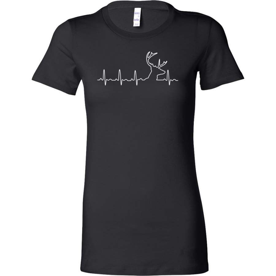 Christmas – HUNTING HEARTBEAT, GLOW IN THE DARK – Woman Short Sleeve T Shirt – TL00975WS