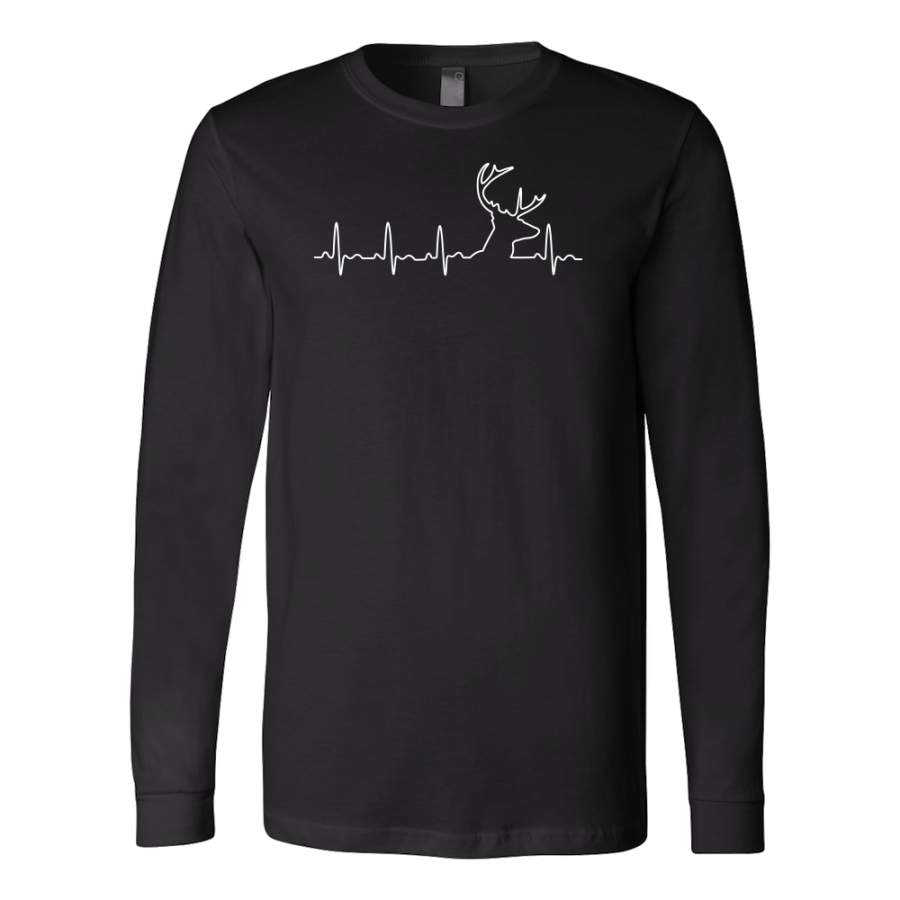 Christmas – HUNTING HEARTBEAT, GLOW IN THE DARK – Unisex Long Sleeve T Shirt – TL00975LS