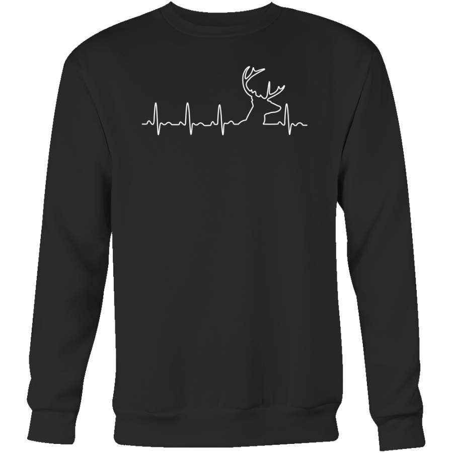 Christmas Sweatshirt – HUNTING HEARTBEAT, GLOW IN THE DARK – Unisex Sweatshirt T Shirt – TL00975SW