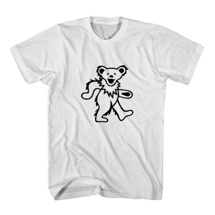 Black White Grateful Dead Bear Men T-Shirt | Teesmarvel