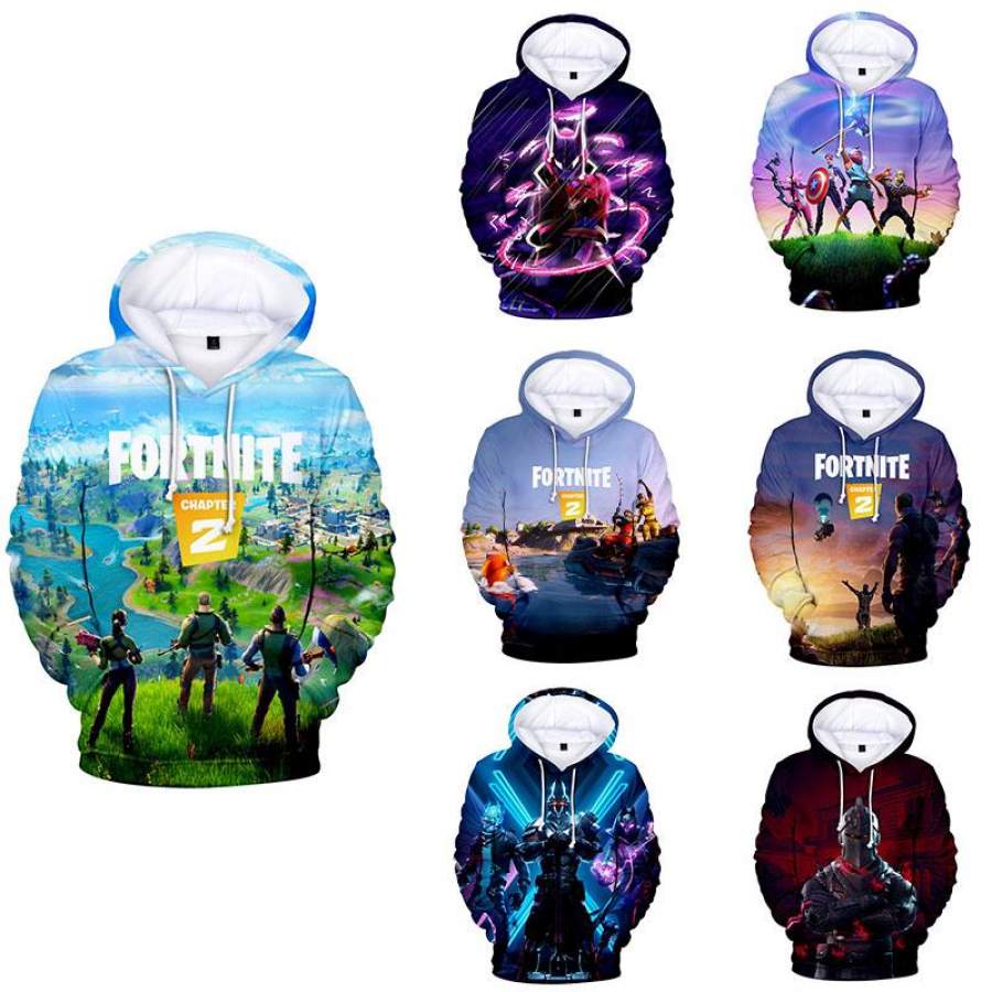 Fortnite Long Sleeve Hoodies Fashion Boys Grils Clothes