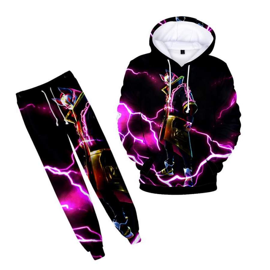 Fashion Cool Graphic Clothes Fortnite Full Print Hoodie With Pants