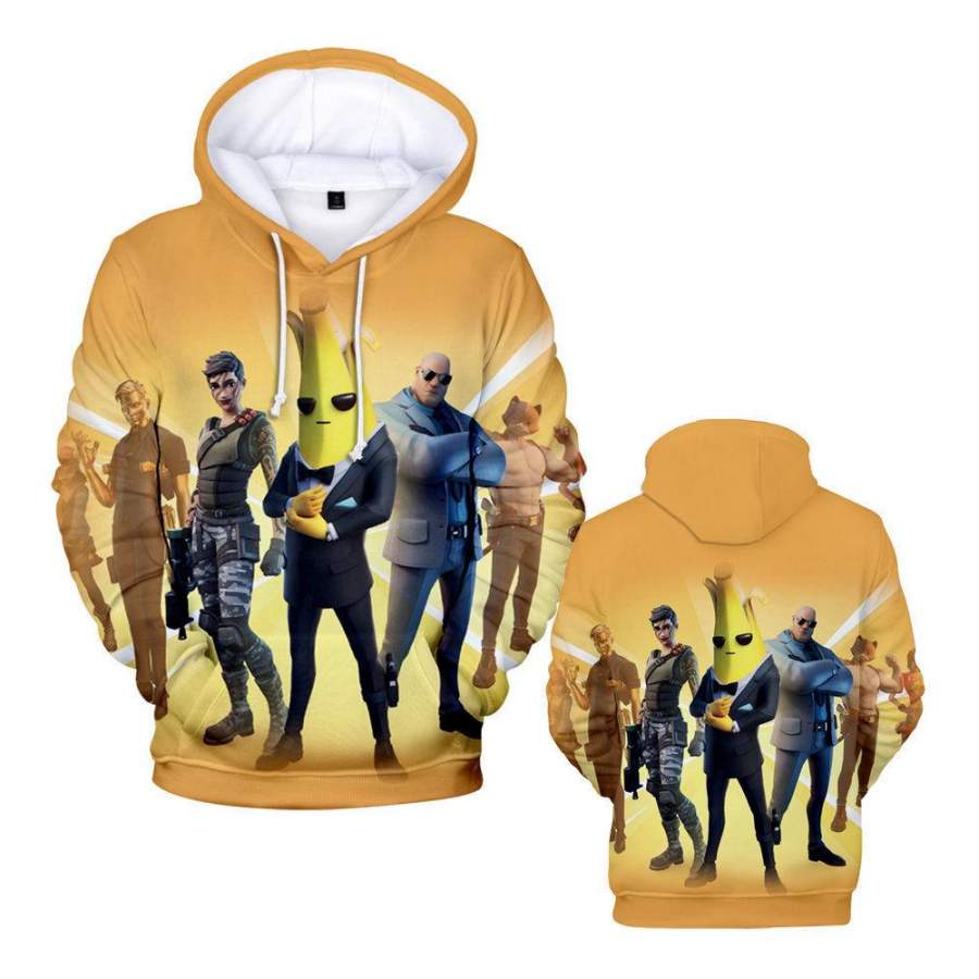 Agent Peely Fortnite Hoodie Halloween Costumes