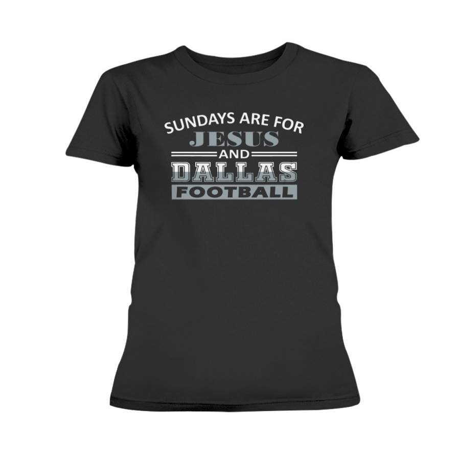 Sundays Are For Jesus and Dallas City Christian Football T-Shirt