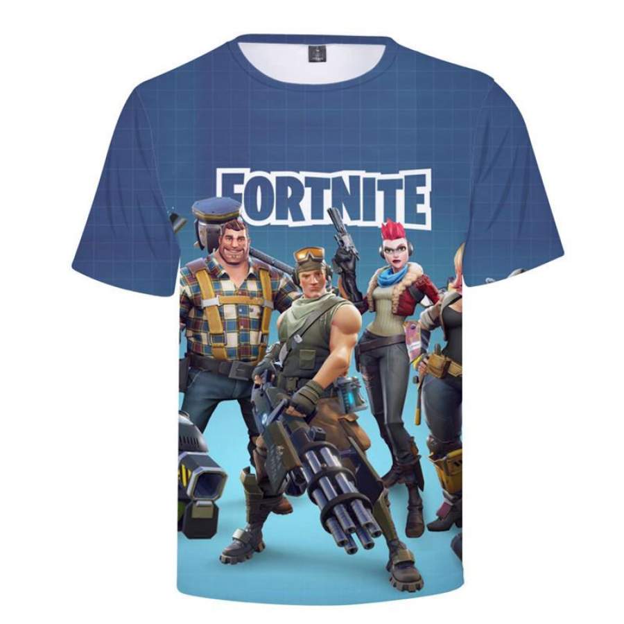 Fortnite Short Sleeve Tshirts 3D Printed T-shirt