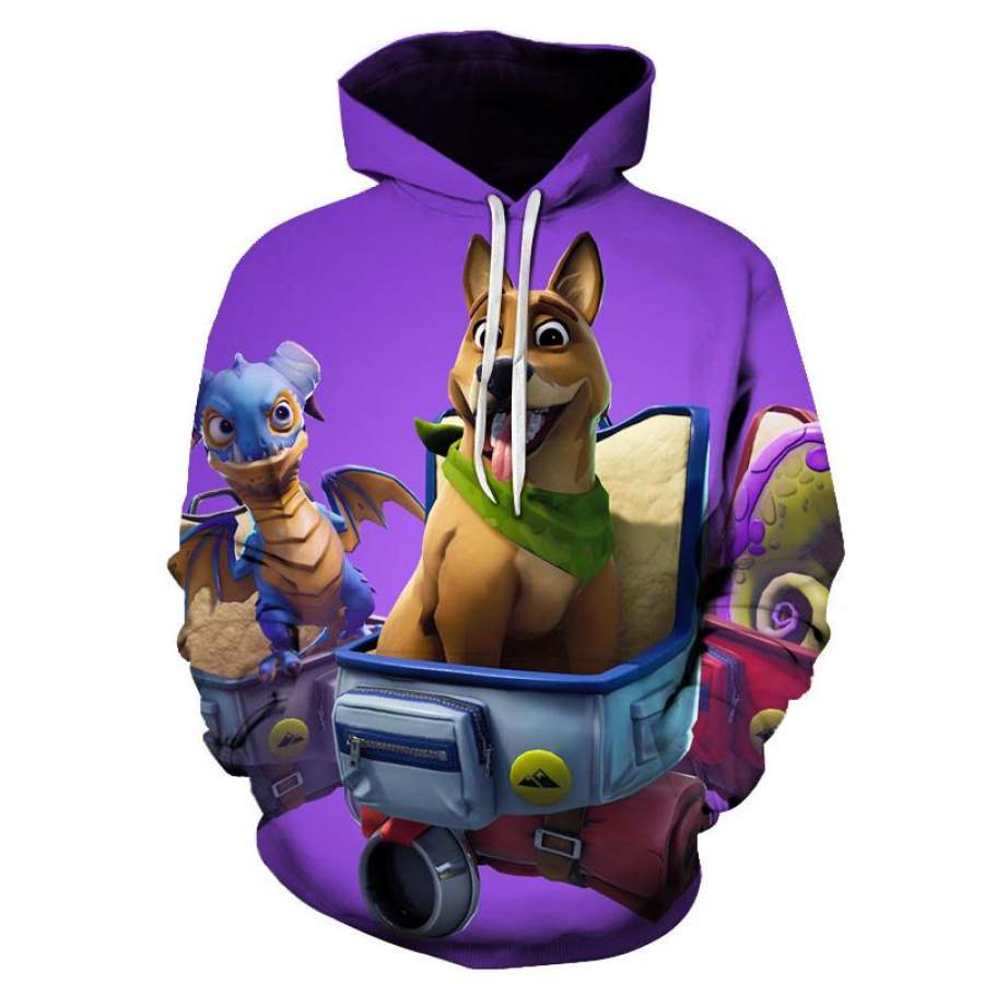 Fortnite Hoodie 3D Design Hoodie All-Over Print Pullover Sweatshirt