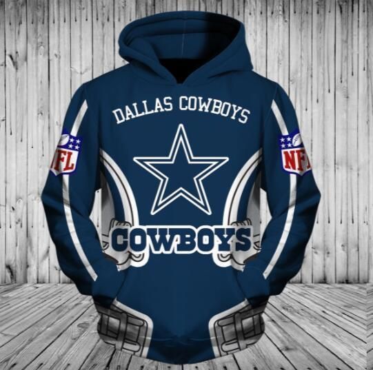 Dallas Cowboys S Unisex 3D Zip up Hoodie Jacket T-shirt