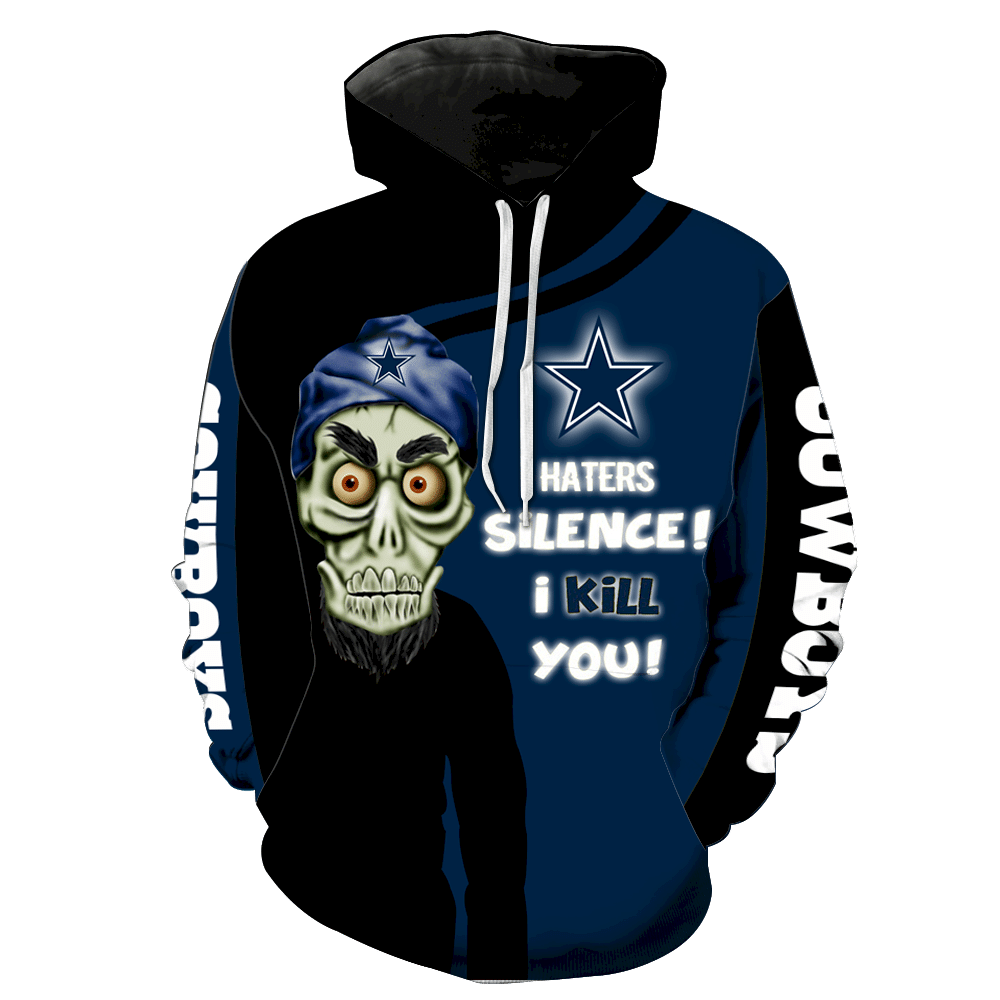 Dallas Cowboys Skull Full K1186 3D Pullover Hoodie, Bomber Jacket, Sweatshirt, T-Shirt