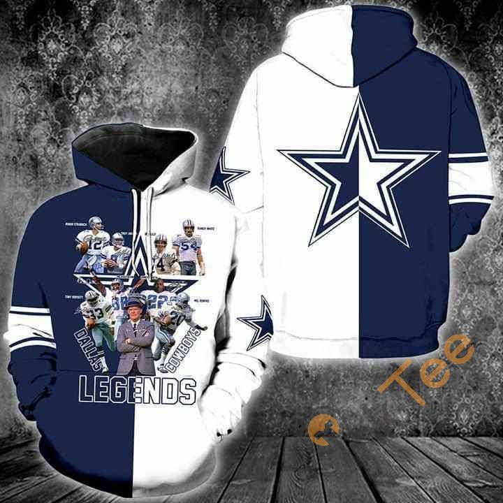 Dallas Cowboys Legends Coach And Players Sgined 3D Pullover Hoodie, Bomber Jacket, Sweatshirt, T-Shirt