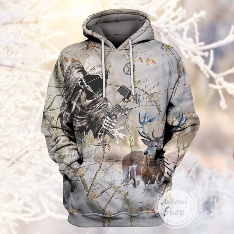 Hunting Deer In The Forest 3D Hoodie