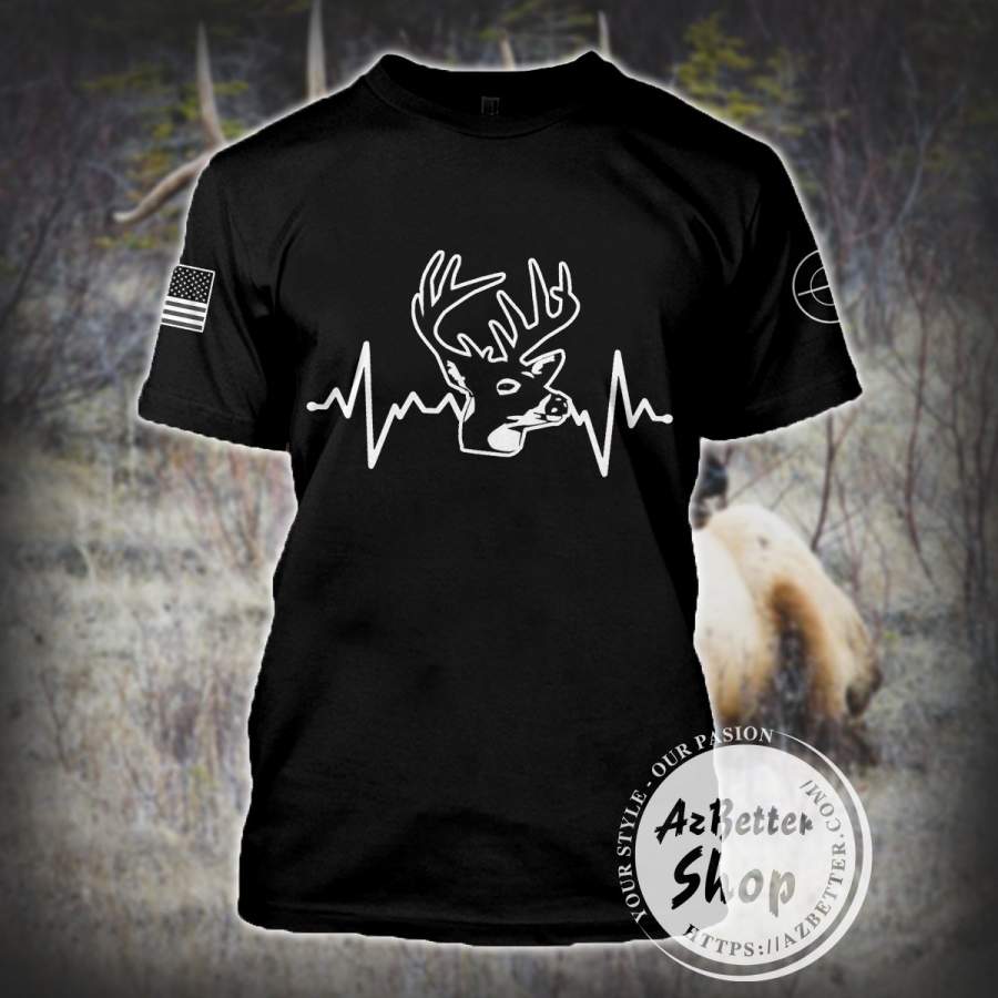 Hunting Heartbeat Life 3d Tshirt