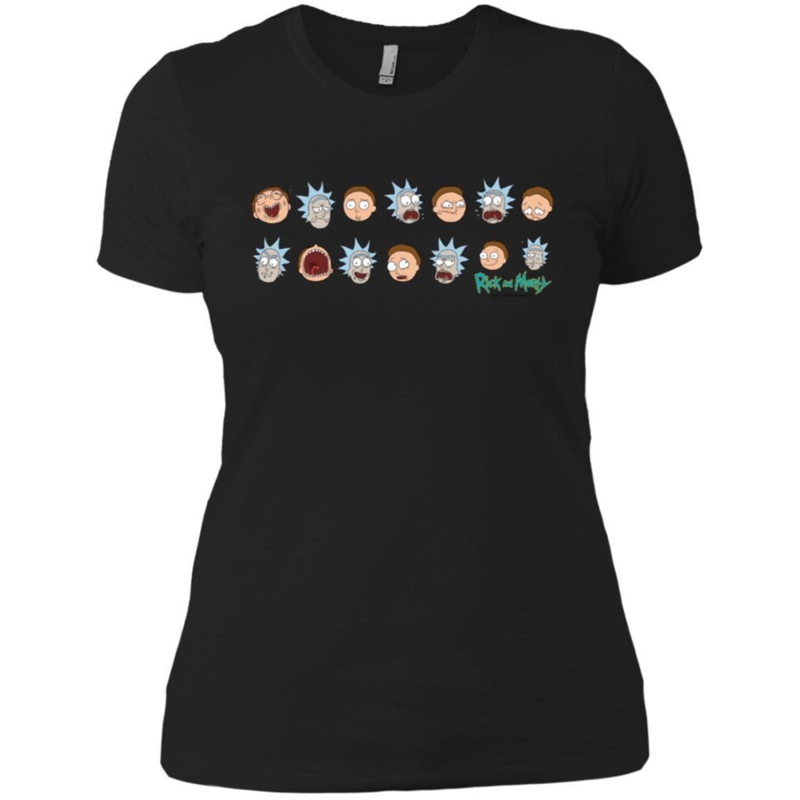 Rick And Morty Expressions Women T-Shirt