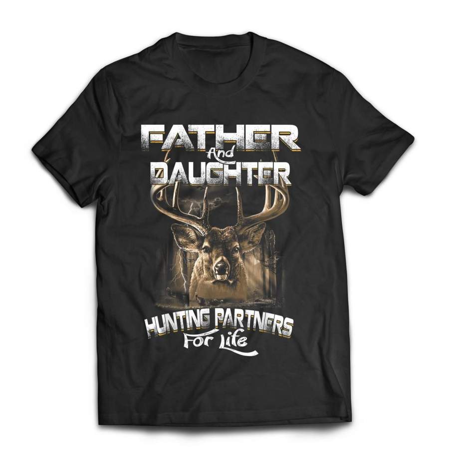 Funny Gift Father and Daughter Hunting Partners For Life T-Shirt