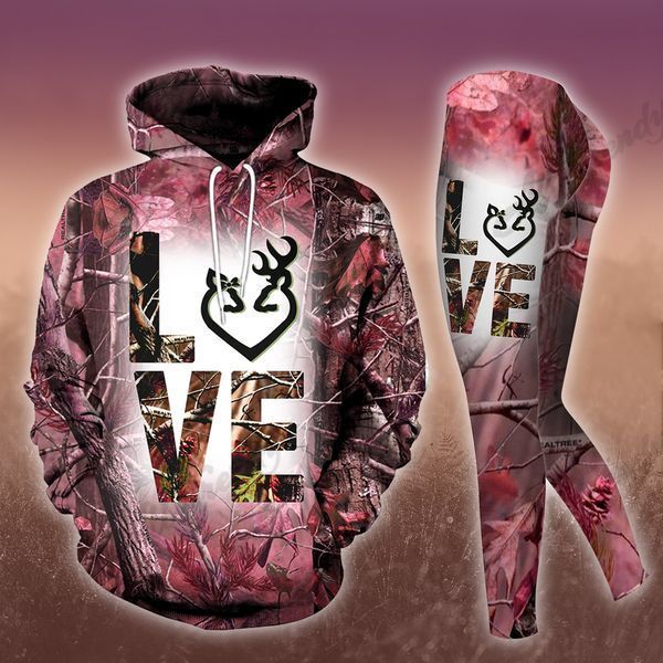 Love Deer Hunting Tank Top Legging 3D