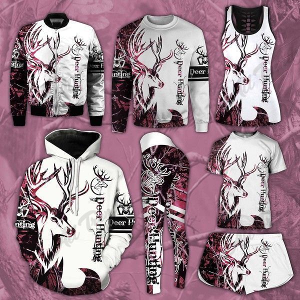 Deer Hunting 2 Hoodie T-shirt Boomber Sweater Tank Top Short Legging 3D