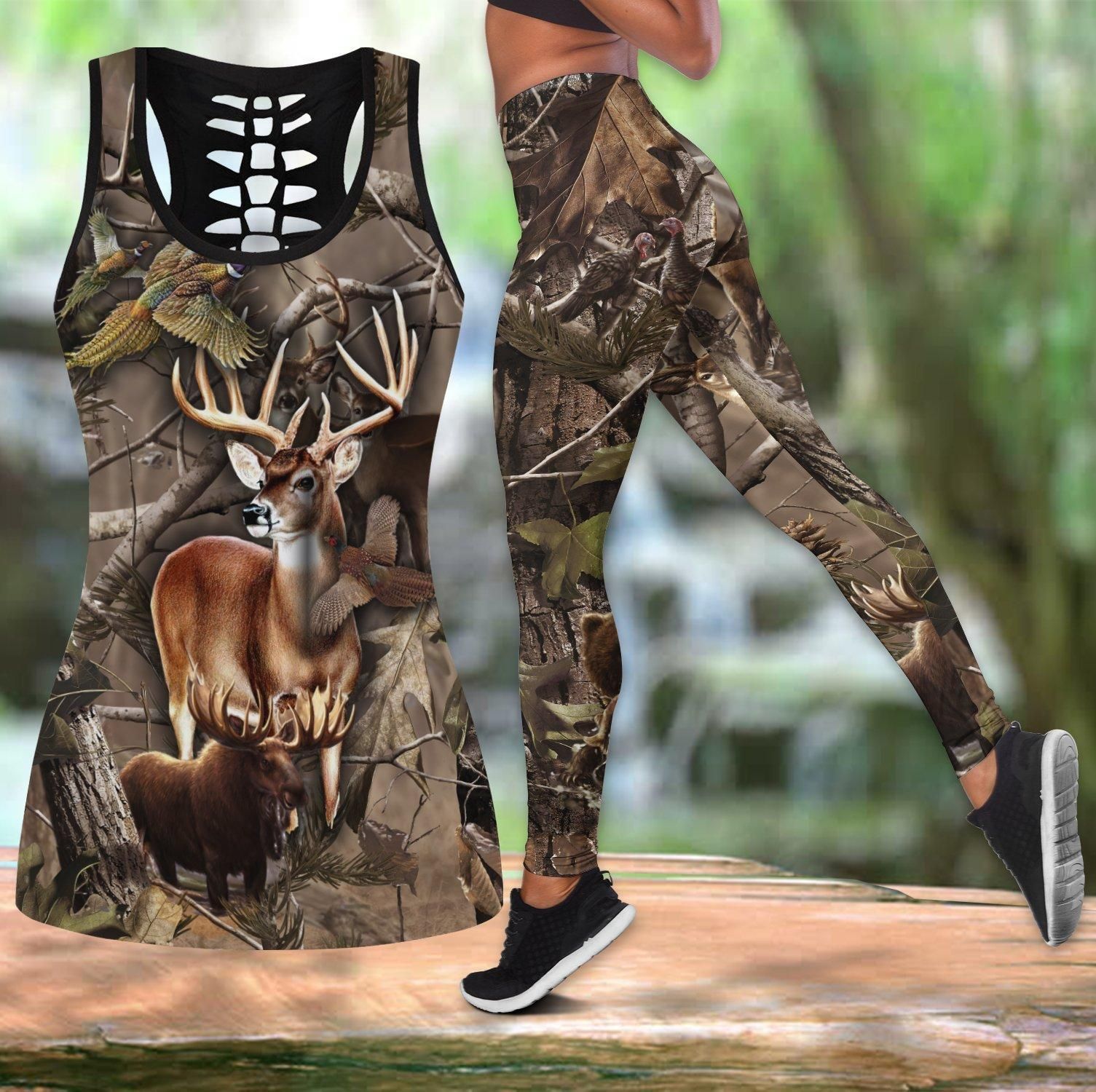 DEER HUNTING TANKTOP LEGGING QQ TDT212008A28SW