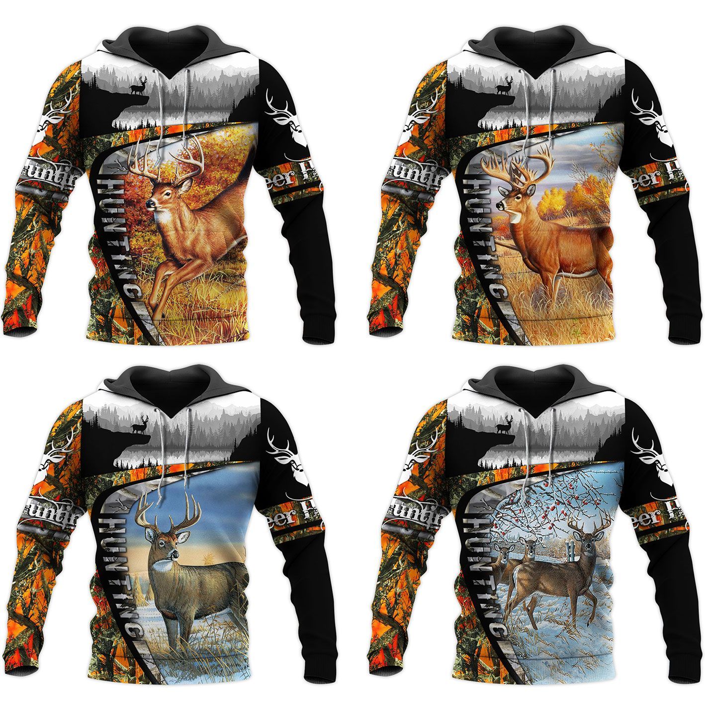 TDT192009A02ST HUNTING DEER COLLECTION HOODIE PP