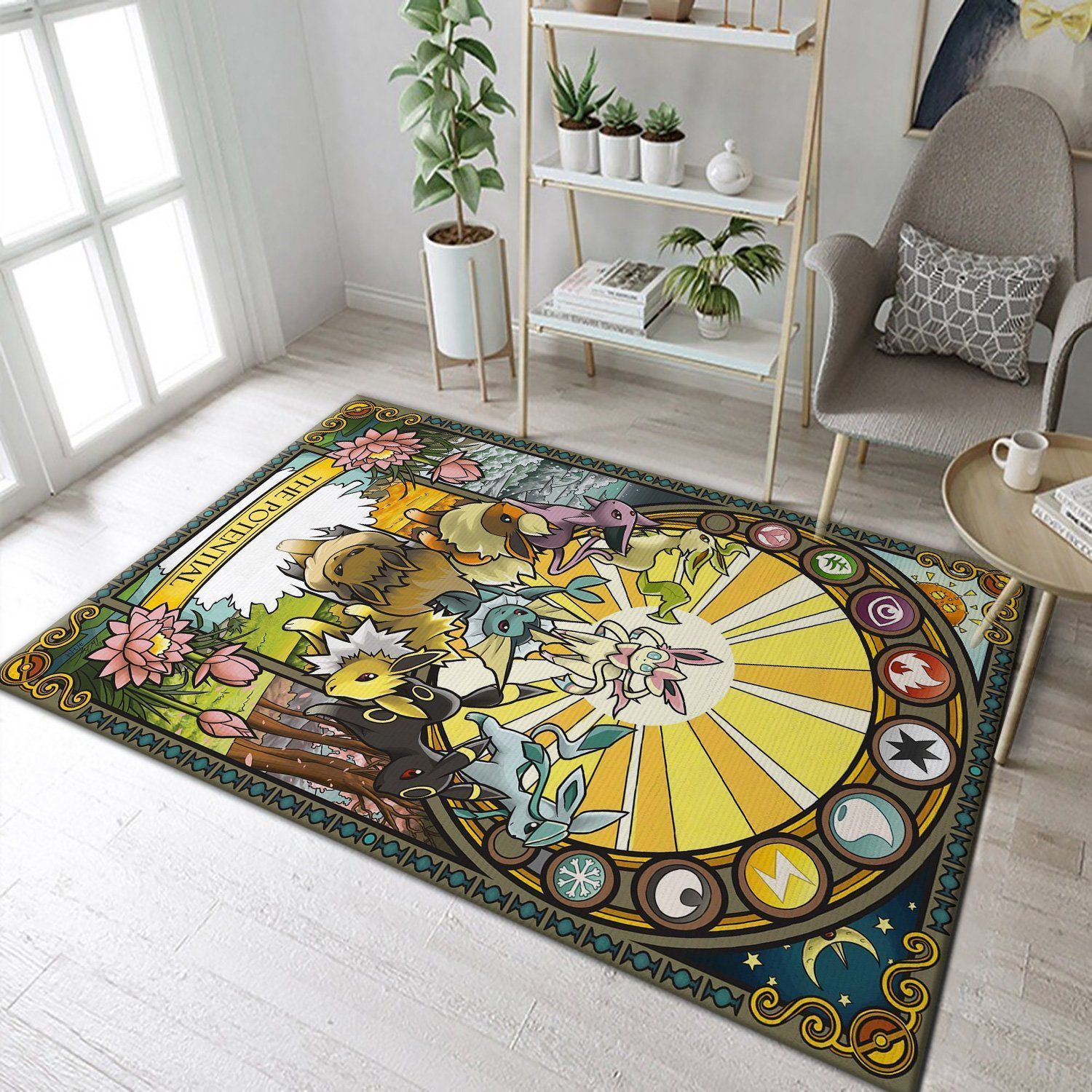 Eevee Pokemon Area Rugs Anime Movies Living Room Carpet FN181219 Loacl Brand Floor Decor The US Decor