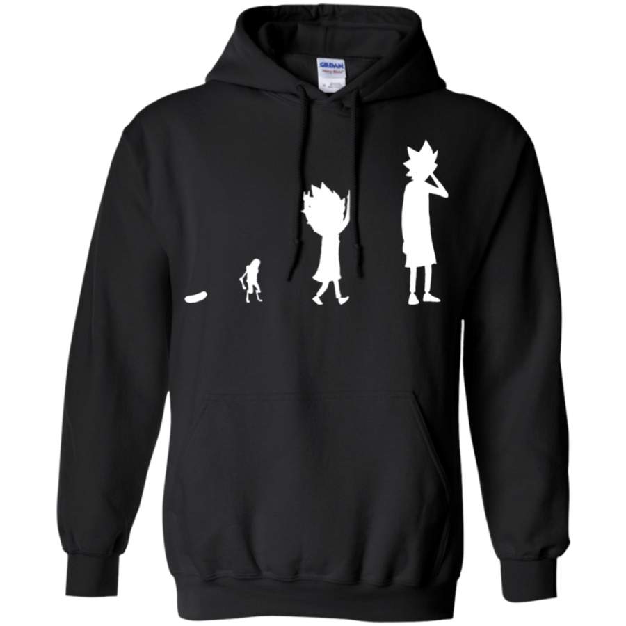 Rick Evolution – Rick and Morty Pullover Hoodie