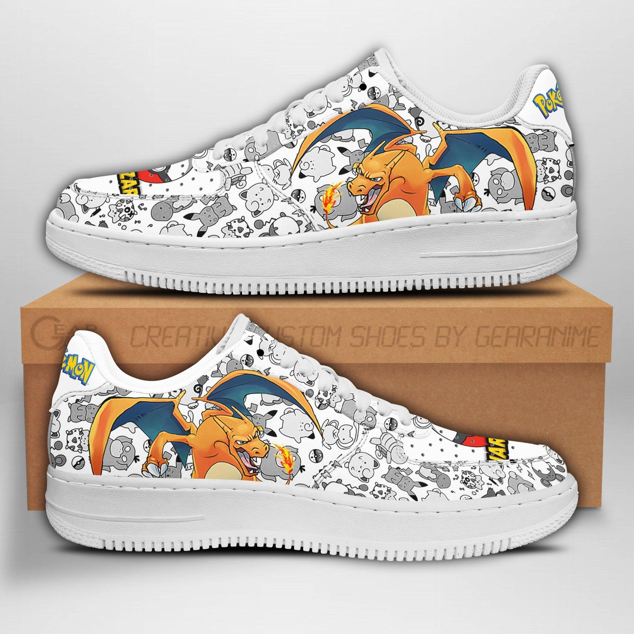 Charizard Air Shoes Pokemon Shoes Fan Gift Idea