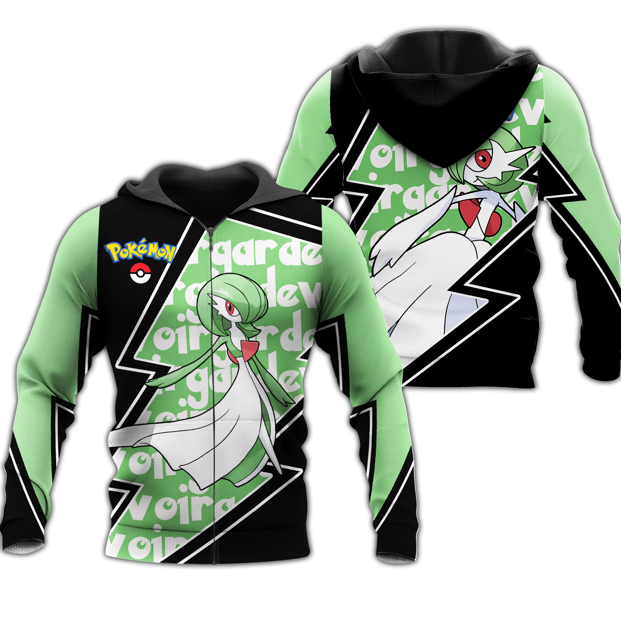 Gardevoir Zip Hoodie Costume Pokemon Shirt Fan Gift Idea