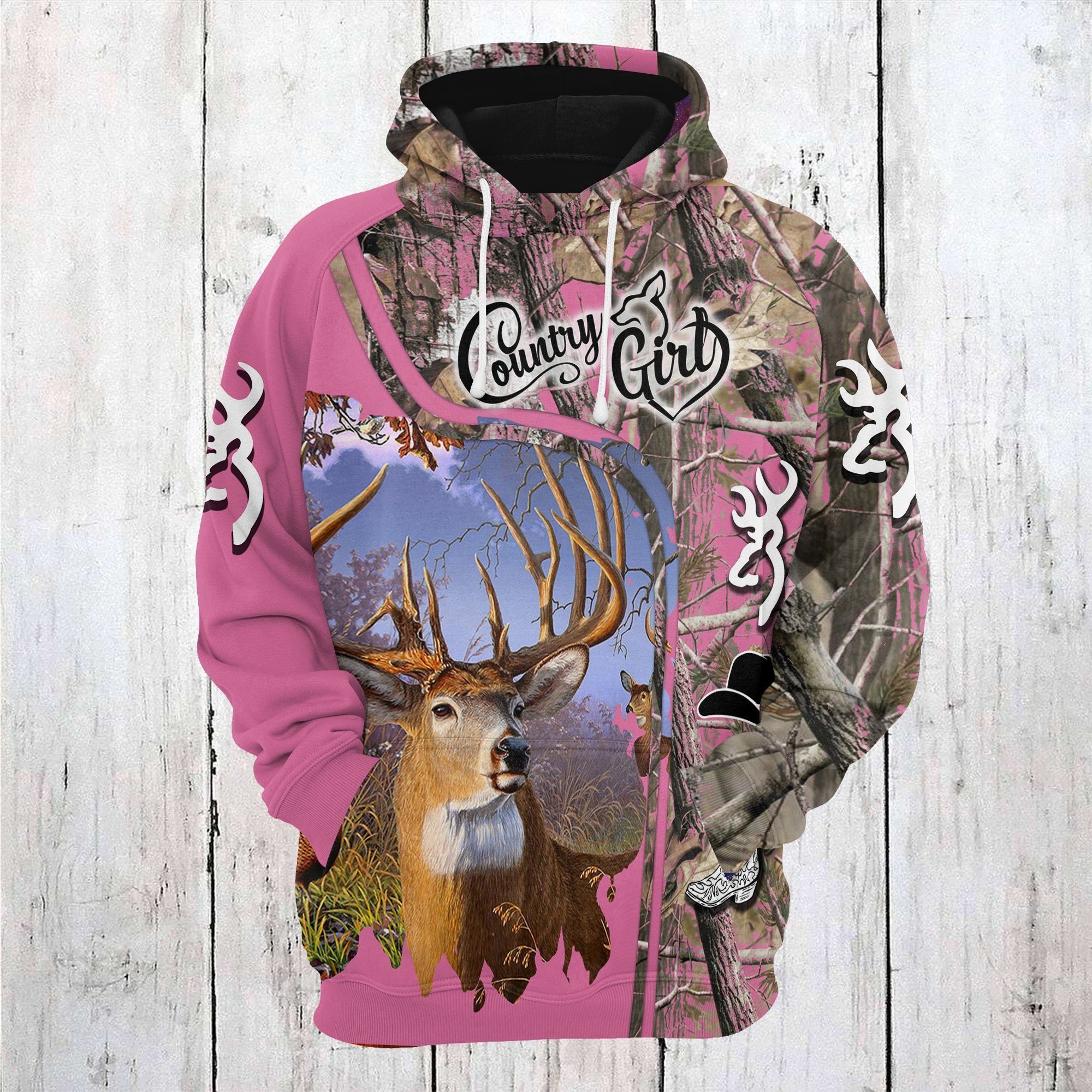 COUNTRY GIRL HUNTING HOODIE QQ TDT182008A20TT