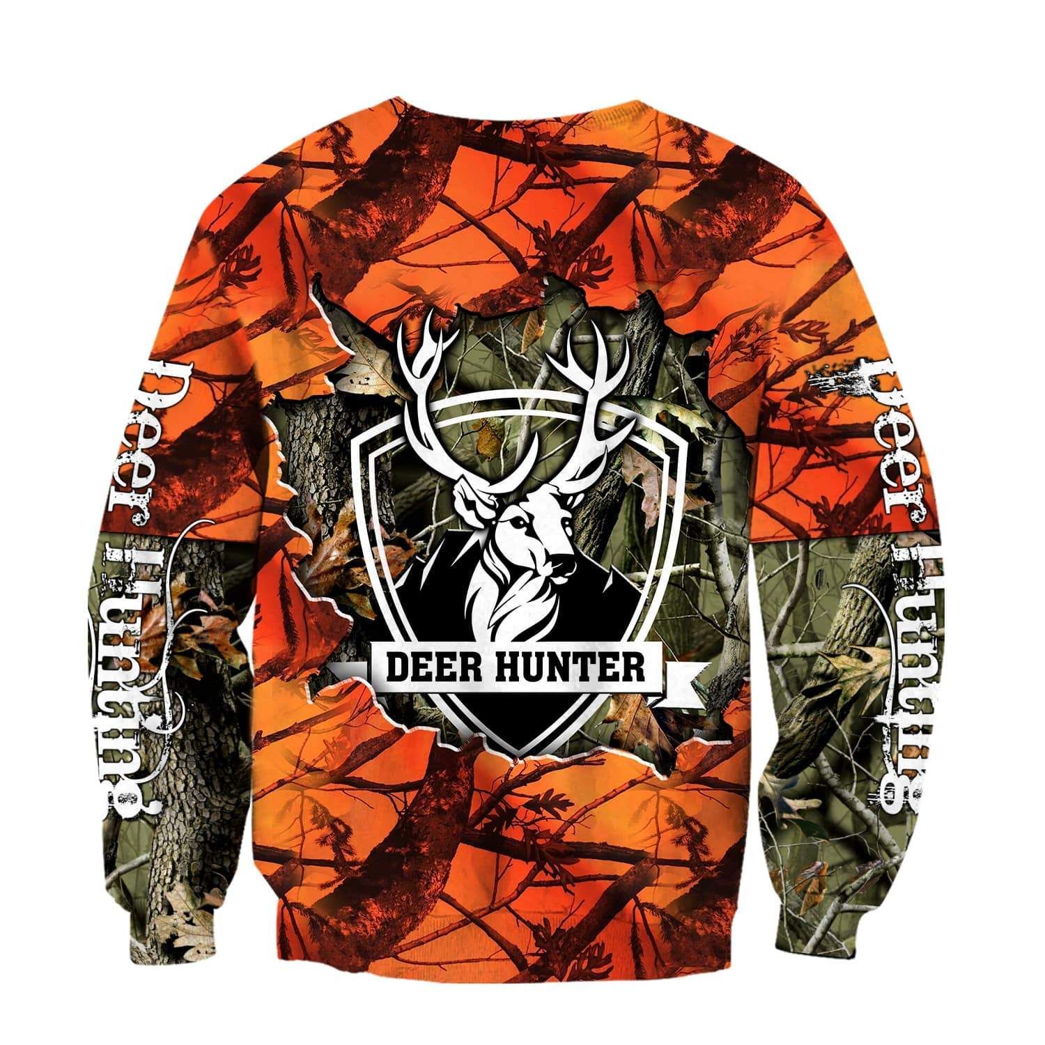 Bow Hunting Orange Camo 3D HOODIE QQ TDT172008A19BX