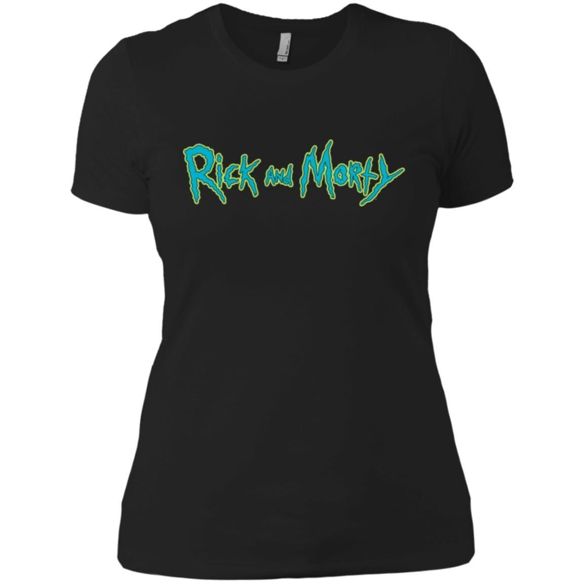 Rick And Morty Title Typography Women T-Shirt