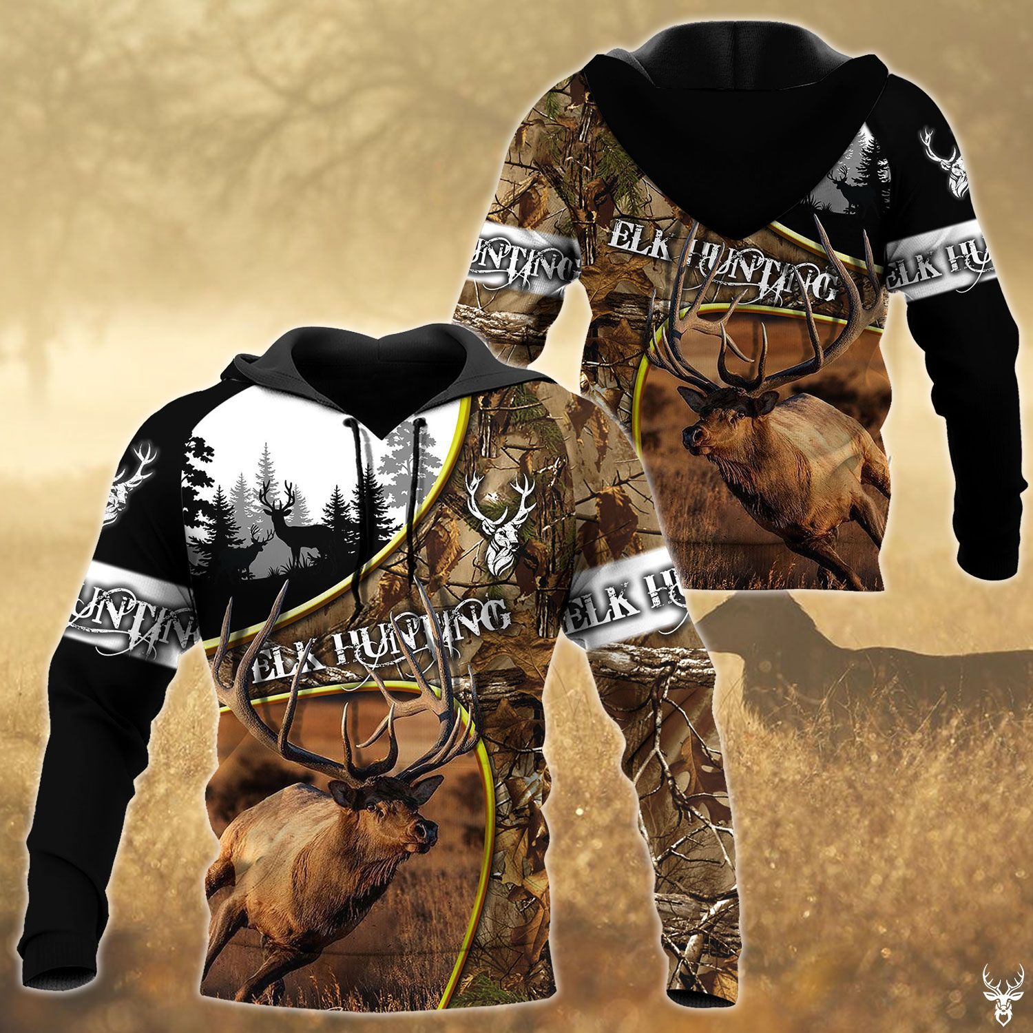 Elk Hunting Hoodie QQ TDT282008M99SZ