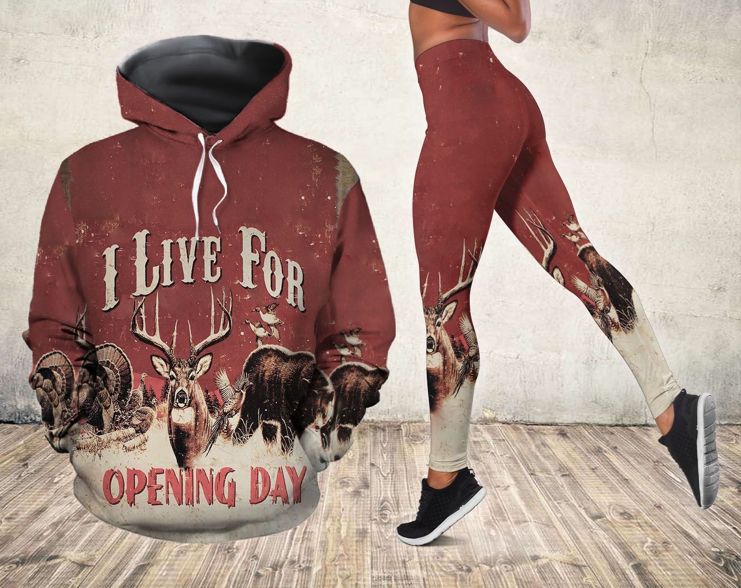 Deer Hunting LEGGING HOODIE QQ TDT212008A12SS