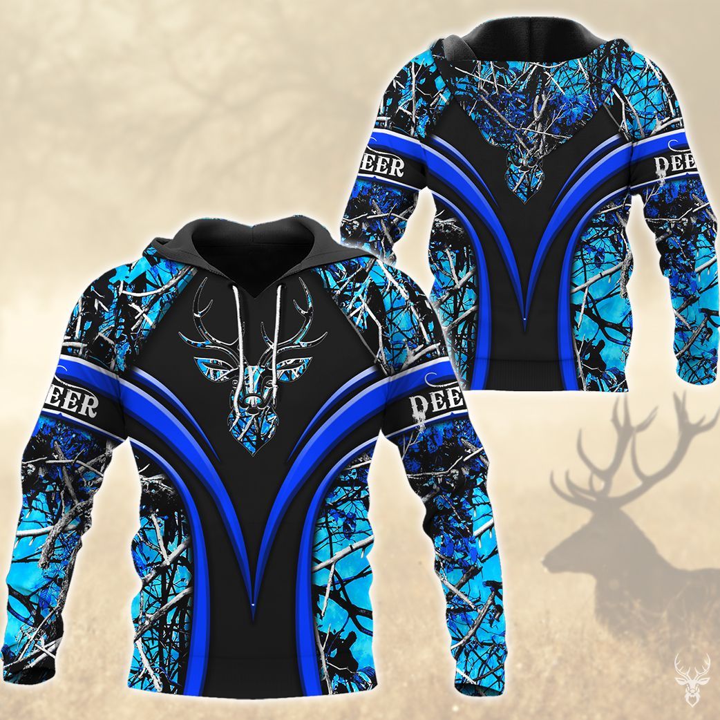 HUNTING BLUE HOODIE QQ TDT072009H01HQ