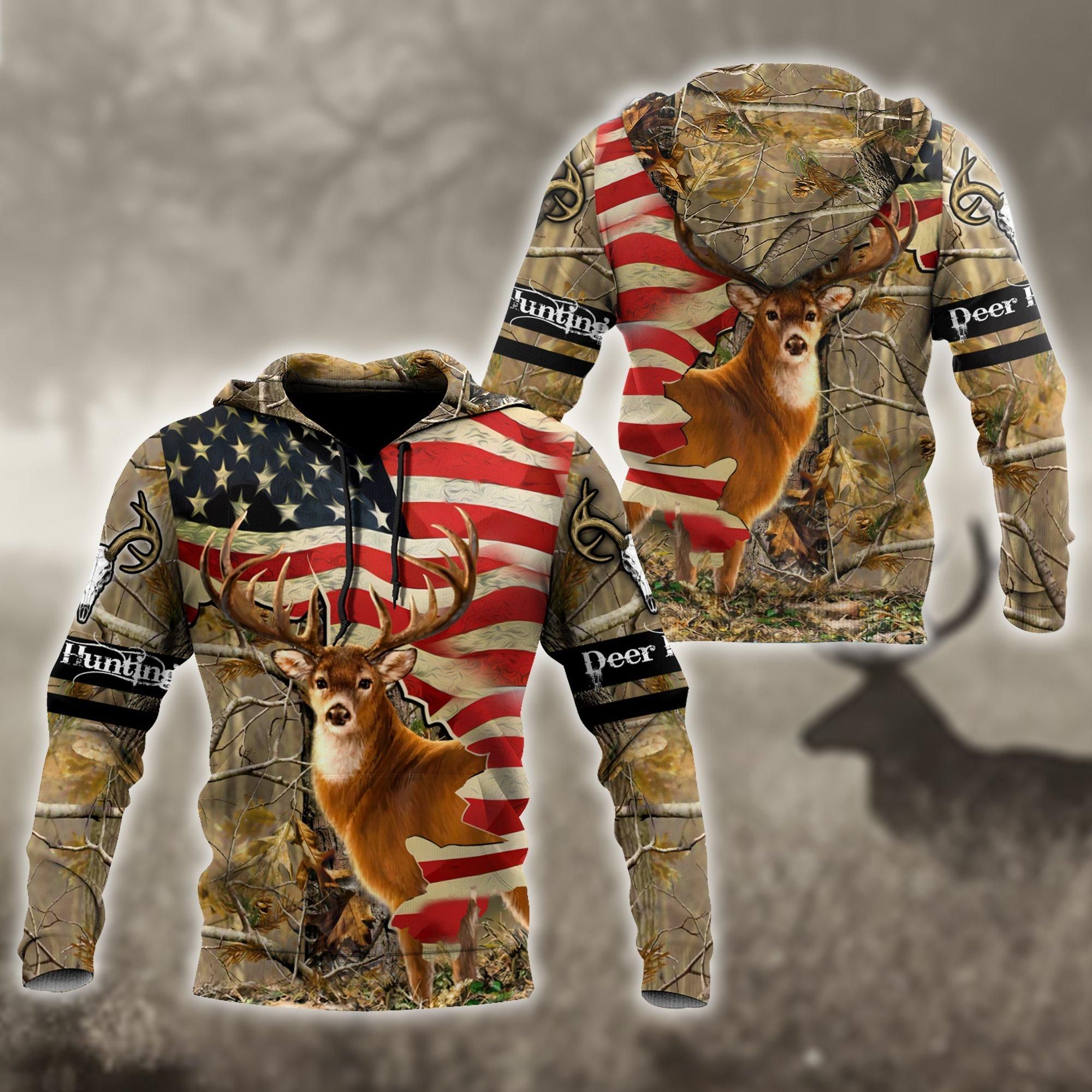 DEER HUNTING FLAG PP HOODIE | TDT152009A44BX