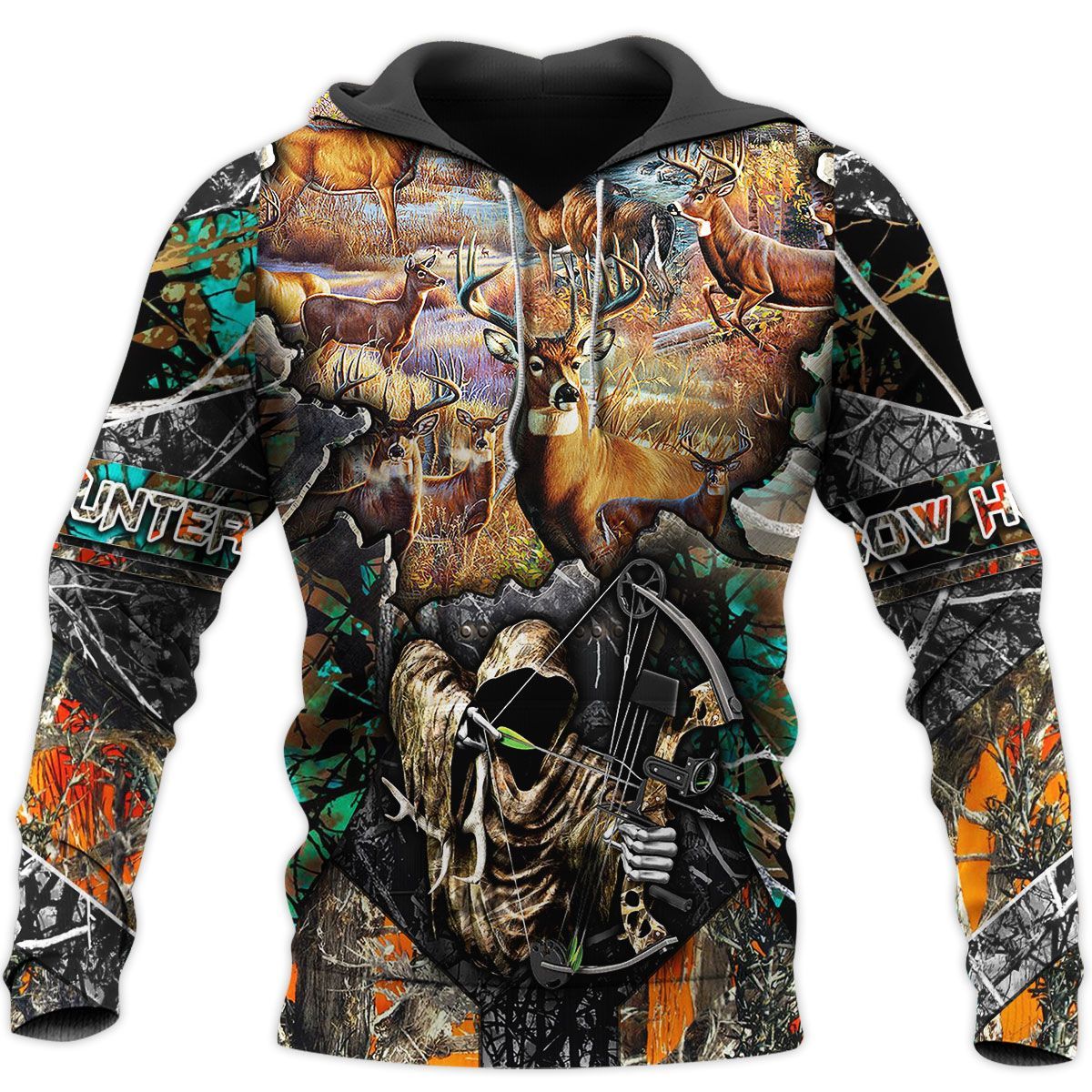 DEER HUNTING 6 QQ HOODIE | TDT152009A56TY